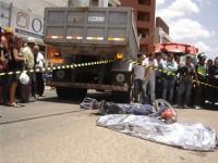 Jovem de 17 anos morre esmagada por caçamba no Centro de Sousa-PB